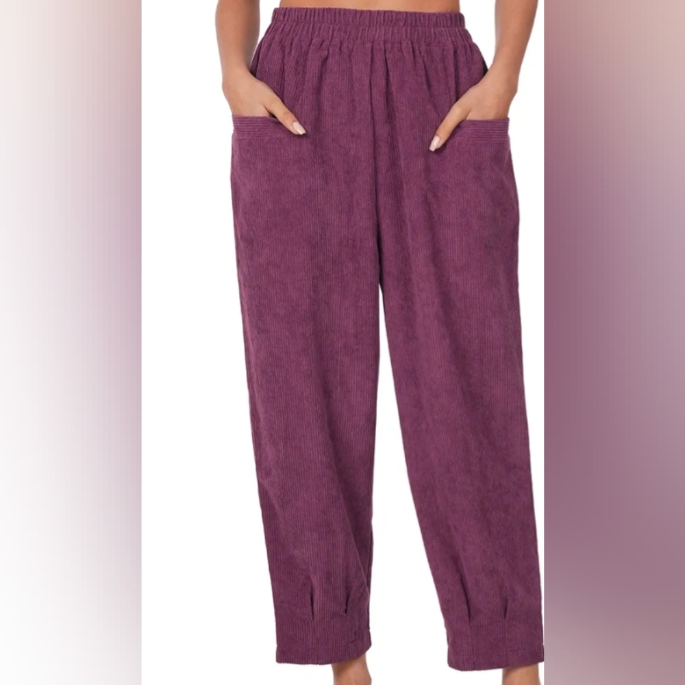 Zenana Corduroy pocket pants